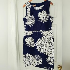 Navy Blue & White dress